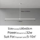 Ljojo Modern Horizontal Pendant Lamp for Dining Room Kitchen | Hanging Lights for Living Room