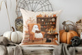 Cozy Halloween Library Pillow Cover for Sofa, Bedroom & Car by Ljojo