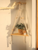 Ljojo™ Triangle Wooden Wall Shelves 1/2/3-Tier Boho Rustic Home Decor