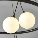 Ljojo Magic Bean Pendant Chandelier White Glass Ball LED Lighting Kids Dining Room