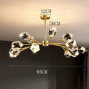 Ljojo Luxury Crystal Chandelier Pendant Light for Living and Dining Room Home Decoration