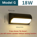 Ljojo LED Wall Light Motion Sensor Waterproof Outdoor Modern Home Garden Decor