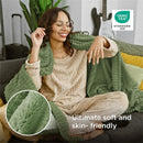 Ljojo Luxury Rabbit Fur Throw Blanket for Cozy Warmth and Comfort