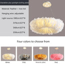 LED Feather Chandelier Pendant Light Modern Living Room Wedding Decor Luster by Ljojo