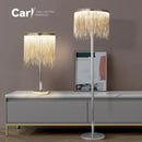 Ljojo Luxe Tassel Floor Lamp: Modern Art Light for Living Room & Bedroom
