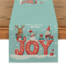 Holiday Table Runner Set by Ljojo: Festive Snowman Deer Dwarf Decor for Kitchen Party