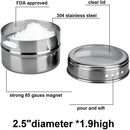 Ljojo Seasoning Can Set: Stainless Steel Rotatable Magnetic Blackboard Base, 12 Flavor Options