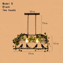 Ljojo Plant Chandelier: Elegant Walnut Tavern Decor for Music Restaurants & Hot Pot Restaurants