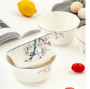 Ljojo 5-inch Bone Golden Bell Large Rice Bowl Noodle Bowl