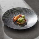 Ljojo Meteor Shower Ceramic Salad Plate Set, High-End Light Luxury Tableware