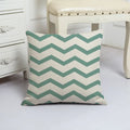 Blue Arrow Geometric Petal Linen Pillowcase by Ljojo