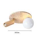 Ljojo Yellow Travertine Stone Chandelier | Modern Bedroom Living Room Corridor Ceiling Light