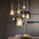 Italian Glass Penta Glo Pendant Lights Kitchen Island Bedside Decor Hanging Lamp by Ljojo