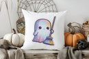 Cute Ghost Pumpkin Halloween Pillow Cover by Ljojo - Sofa Bedroom Car Decor