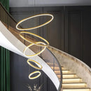 Large Chandelier Light Modern Luxury Staircase by Ljojo