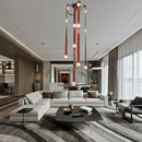 Ljojo Marble Designer Belt Pendant Light: Dimmable Luxury Chandelier