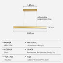 Ljojo LED Dining Pendant Light: Modern Strip Design for Home Office Kitchen Bar Decor