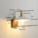 Ljojo LED Wall Sconce Pull Chain Switch Copper Ceramic Nordic Stair Light Fixtures