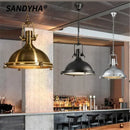 Industrial Retro LED Pendant Lamp Metal Chandelier for Stylish Indoor Lighting - Ljojo