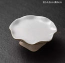 Ljojo Lotus Leaf Dish: New Chinese Style Dim Sum Tea Snack Dry Fruit High-Foot Plate