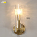 Copper Glass Wall Lamps Modern Nordic Style Living Room Bedroom Hotel Lighting - Ljojo