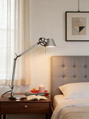 Italian Designer Desk Lamp: Modern Folding Long Arm Reading Light by Ljojo