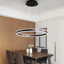 Modern Ring LED Chandelier Dimmable for Dining Table lusters Fixture by Ljojo