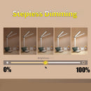 Ljojo LED Desk Lamp 3 Levels Dimmable Touch Table Lighting Foldable Eye Protection