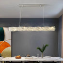 Ljojo Luxury Crystal Pendant Light - Modern LED Chandelier for Dining and Bar