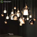 Nordic Glass Bubble LED Pendant Lights Chandeliers for Living Room by Ljojo