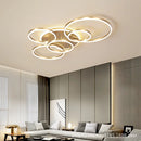 Ljojo Modern LED Ceiling Chandelier Lighting White Black Gold Indoor Pendant Lamp Study Room