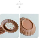 Ljojo Lotus Tea Tray with Gilded Silver Details & Handmade Rock Mud Pot