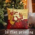Christmas-themed Pillow Covers Set for Sofa, Bedroom & Car - Ljojo Brand