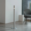 Ljojo Minimalist Silver Floor Lamp Nordic LED Standing Adjustable Reading Light Home Decor