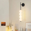 LED Nordic Wall Lamp Milky White Gourd Light for Living Room by Ljojo