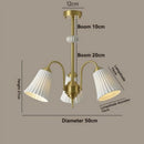 Ceramic Chandelier: Elegant American Master Bedroom Light by Ljojo