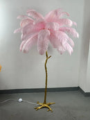 Nordic Resin Feather LED Floor Lamp for Luxury Home Decor by Ljojo