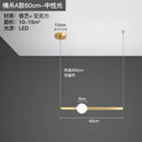 Ljojo Minimalist Iron Acrylic LED Chandelier Designer Lighting for Restaurant & Living Room