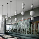 Ljojo Glass Ball Pendant Lamp Ceiling Chandelier Kitchen Bedroom Home Decor