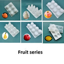 Ljojo 3D Fruit Silicone Cake Mold Baking Tool Kit for Cupcake Decoration