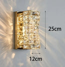 Ljojo Luxury Crystal Wall Lamp for Bedroom Living Room and Bedside