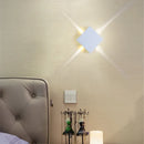 Ljojo LED Wall Lamp Modern Star Cross Design Bedroom Living Room Light