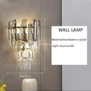 Nordic Luxury Clear Crystal Chandelier Hanging Lamps Dining Table - Ljojo