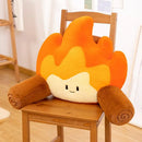 Ljojo Lumbar Support Cushion for Office, Car, Sofa - Flame Pattern, Comfortable Sitting Experience