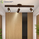 Ljojo Wooden Surveillance Camera LED Pendant Lights Chandeliers for Stylish Minimalist Home Decor