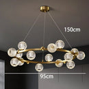 Nordic Luxury Bubble LED Restaurant Pendant Lights - Modern Ball Chandeliers by Ljojo