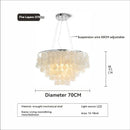 Modern Luxury Shell Chandelier Gold/Chrome Design for Dining & Living Room by Ljojo