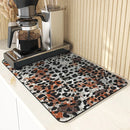 Ljojo Leopard Print Dish Drying Mat
