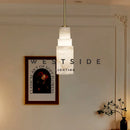Ljojo Spanish Marble Pendant Light Triple-Head Brass Chandelier for Dining Table - Nordic LED Decor