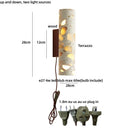 Ljojo LED Wall Lights for Home Dining Stair Bedroom Stone Wood Wabi Sabi Sconce